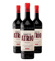 Marqués del Atrio Crianza - Cardboard box with 3 x 75cl bottles