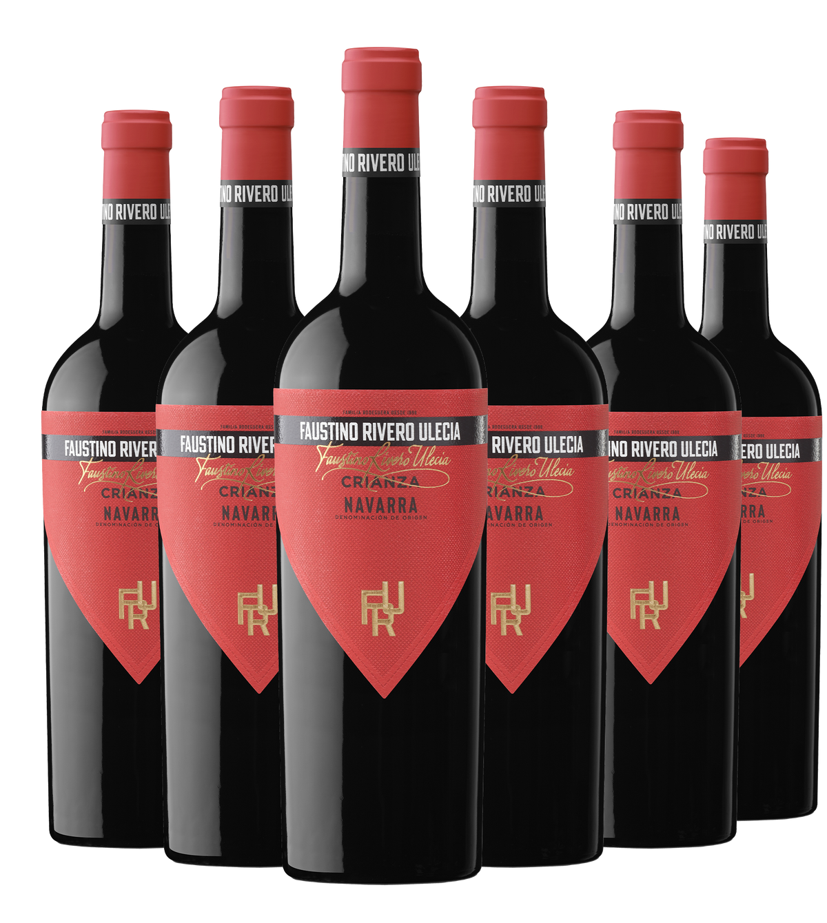 Faustino Rivero Ulecia Crianza DO Navarra - Caja de 6 botellas de 75cl