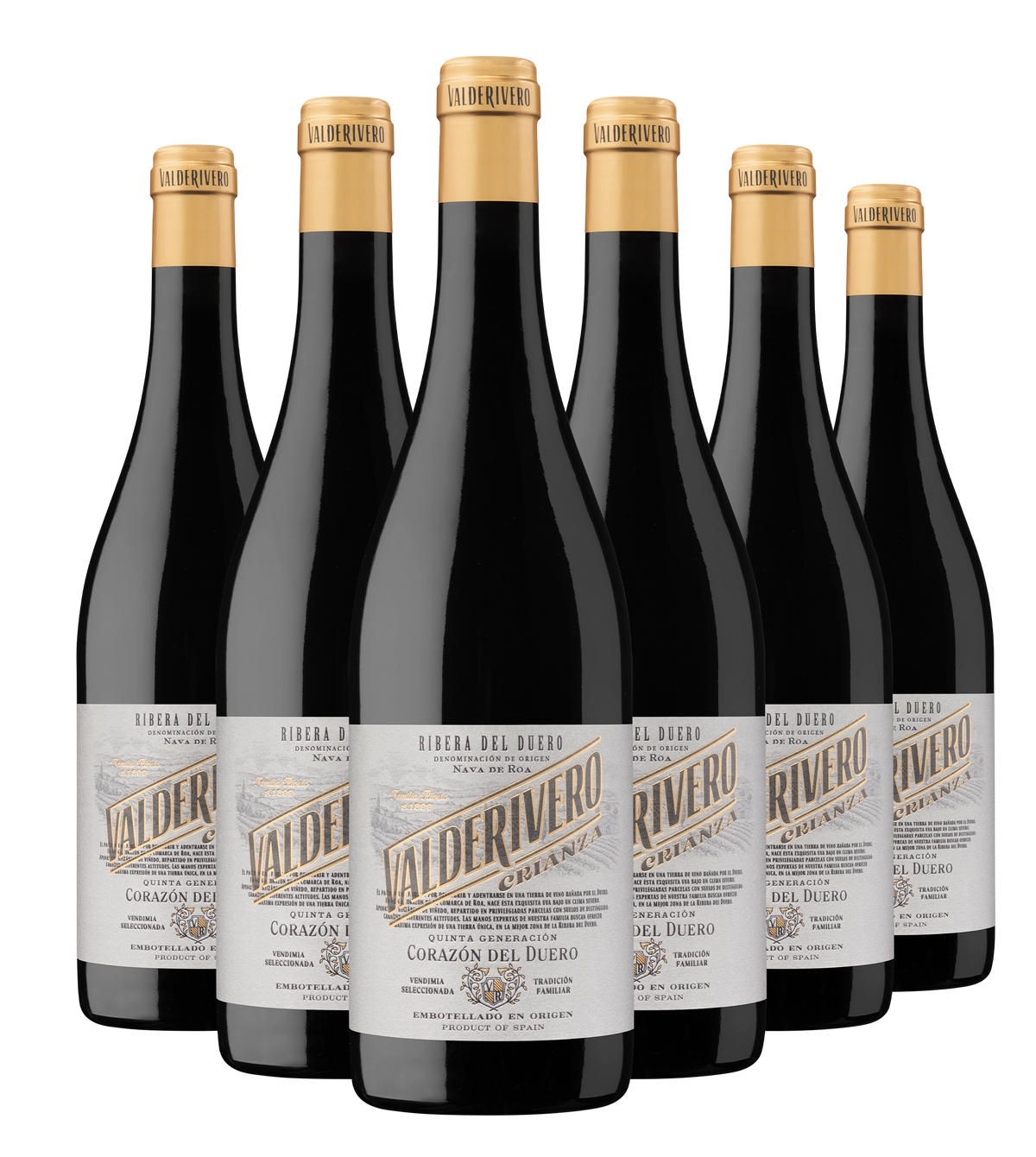 Valderivero Crianza - Caja de 6 botellas de 75cl
